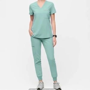 Rare Seafoam Zamora™ Jogger Scrub Pants